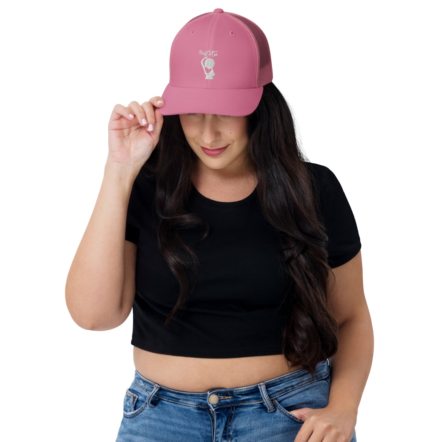 Gorra tipo truckerpara mujer