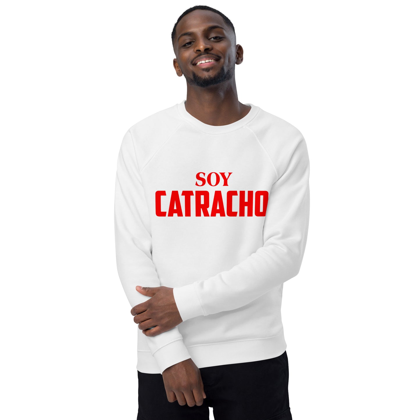 Sudadera orgánica raglán unisex