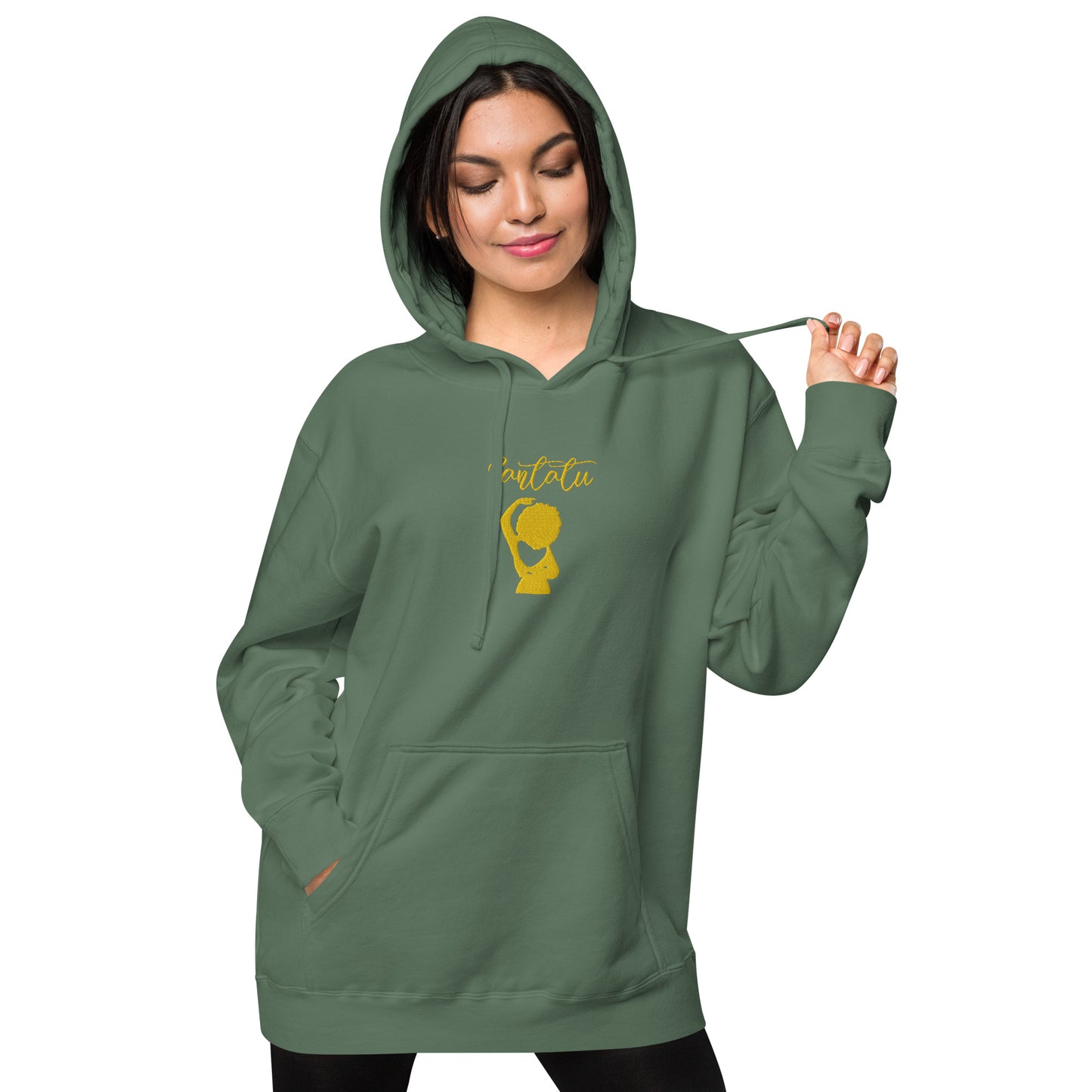 Sudadera con capucha teñida