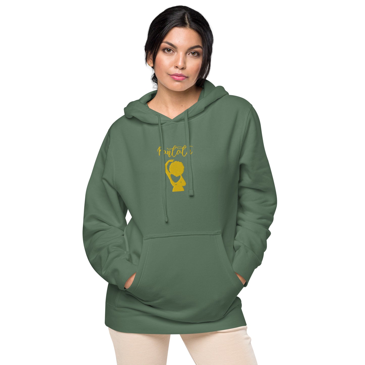 Sudadera con capucha teñida