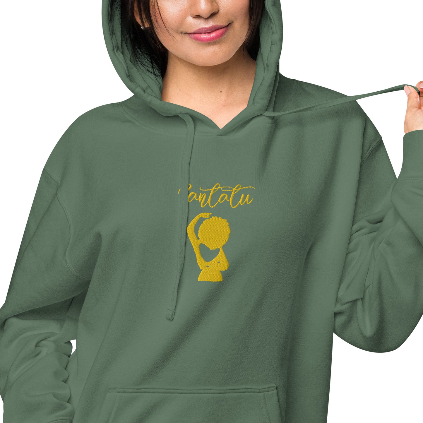 Sudadera con capucha teñida