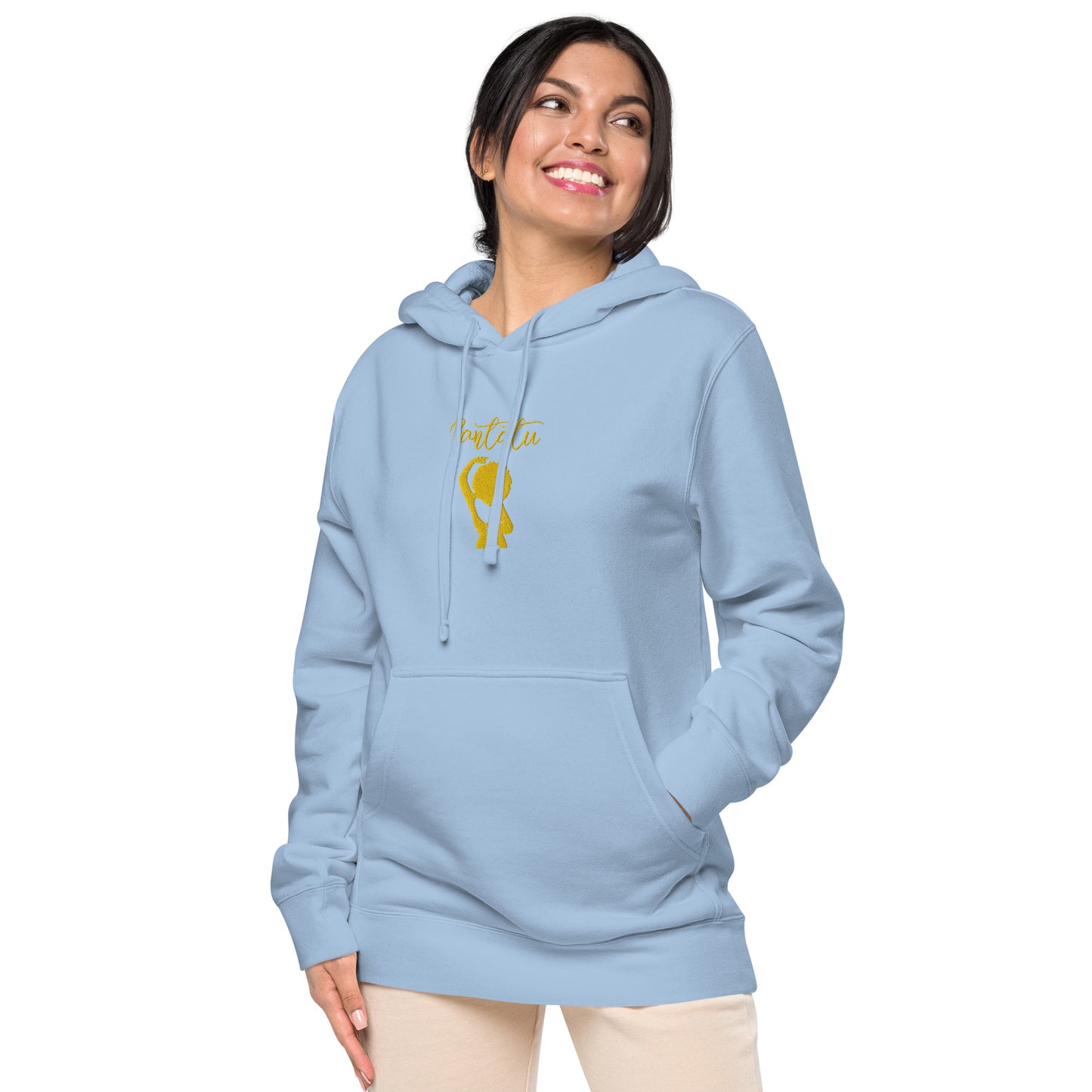 Sudadera con capucha teñida