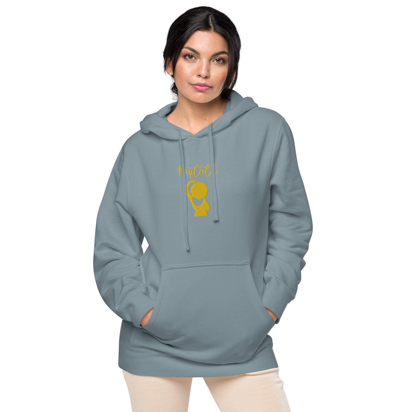 Sudadera con capucha teñida