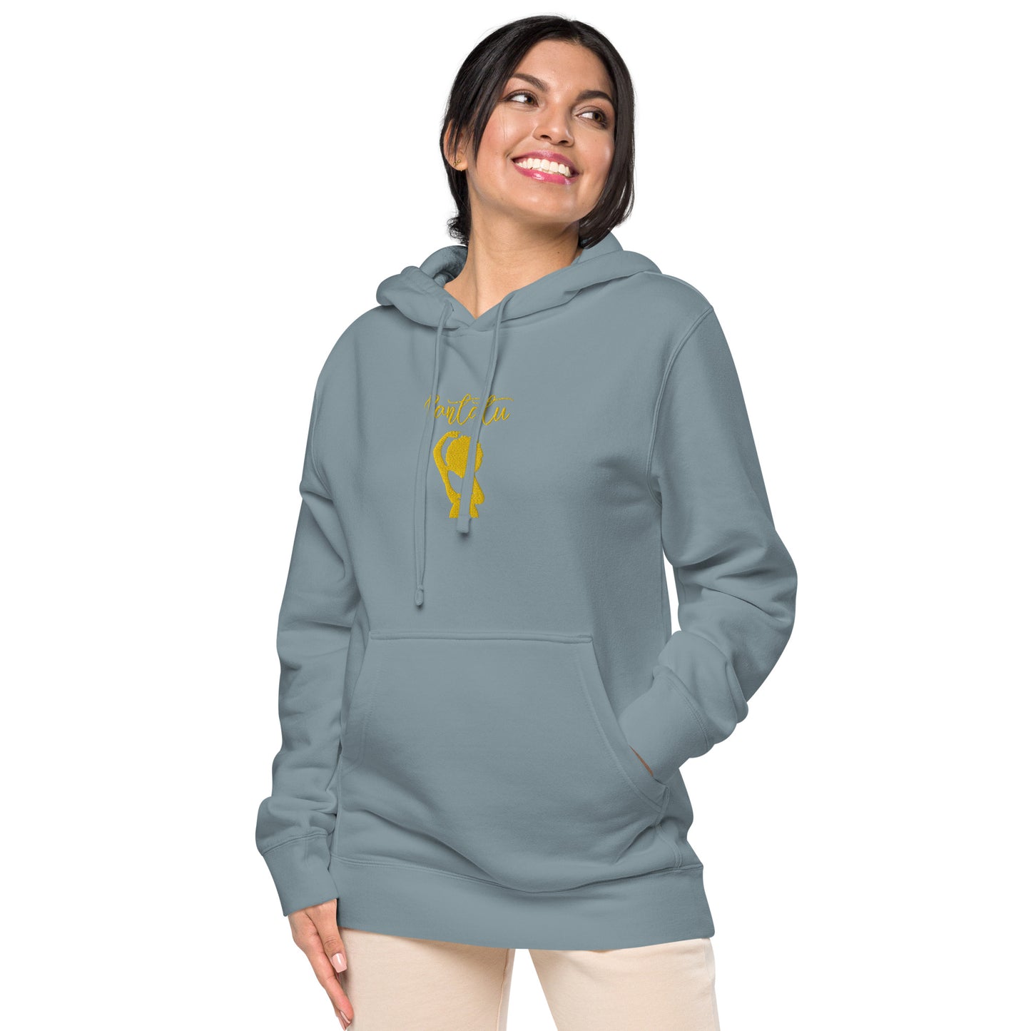 Sudadera con capucha teñida