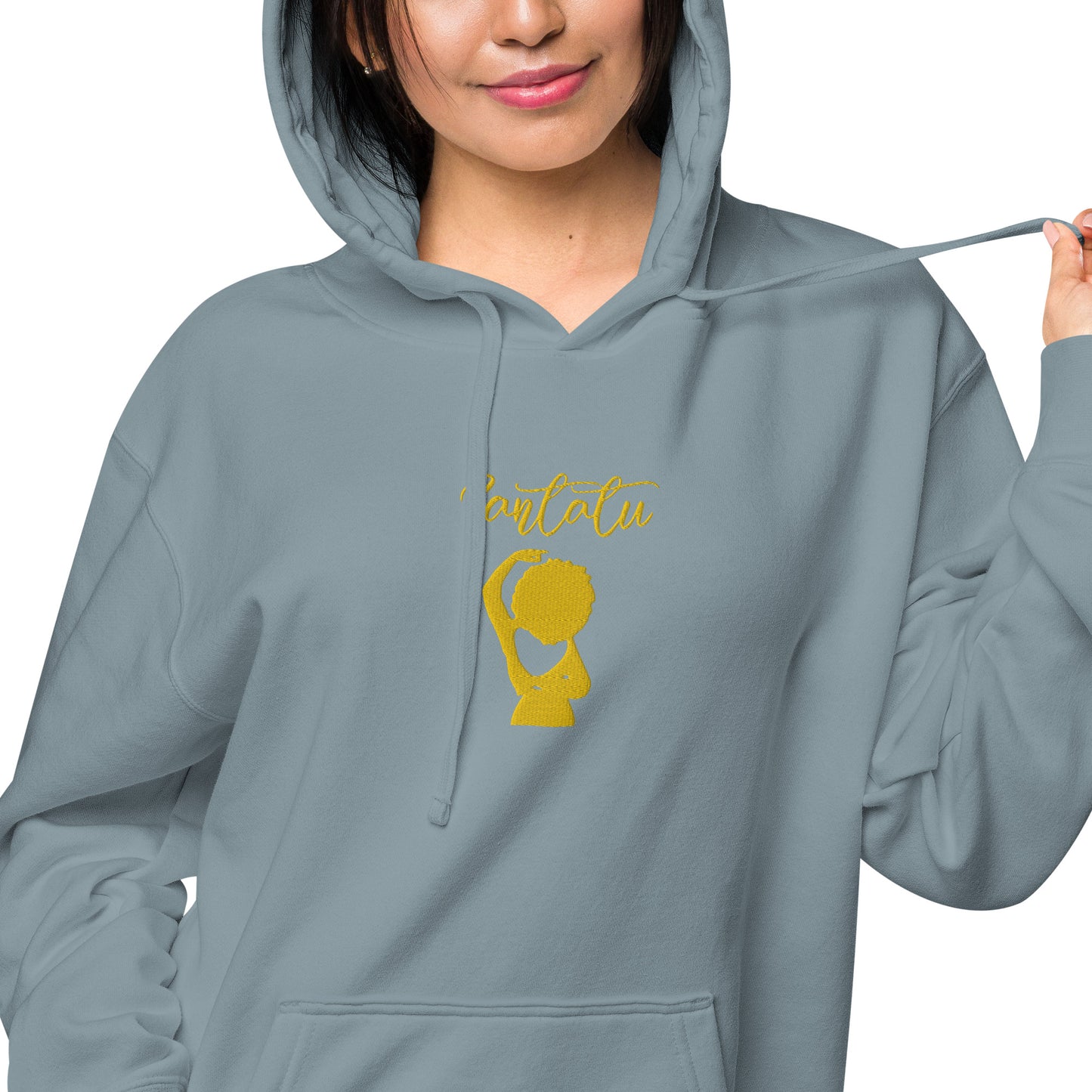 Sudadera con capucha teñida