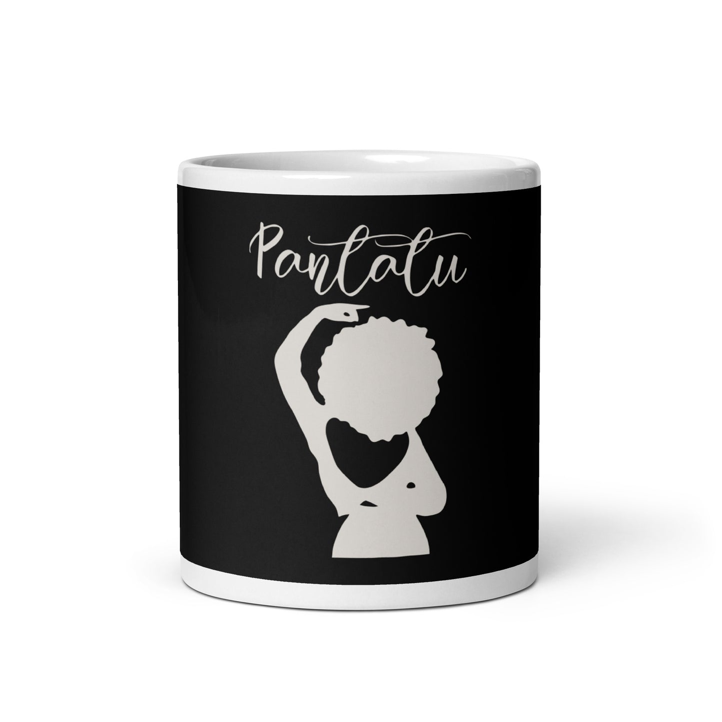 Taza blanca brillante