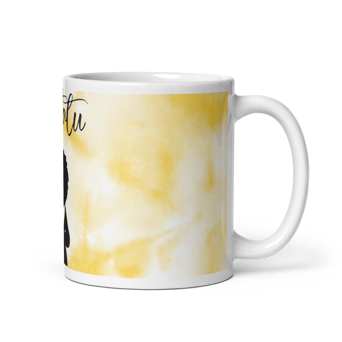 Taza blanca brillante